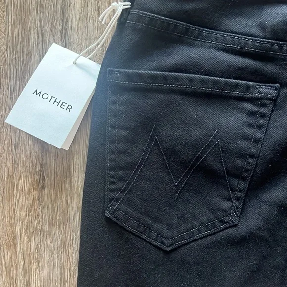 NWT Mother Denim High Waisted Smokin' Double Micro Fray Skirt size 27 - Picture 7 of 9